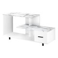 Monarch Specialties Tv Stand, 48 Inch, Console, Storage Drawer, Living Room, Bedroom, Laminate, White Marble Look I 2609